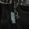 Original Punk Metal Lighter Case Keychain: Retro Street Style Waist Ornament