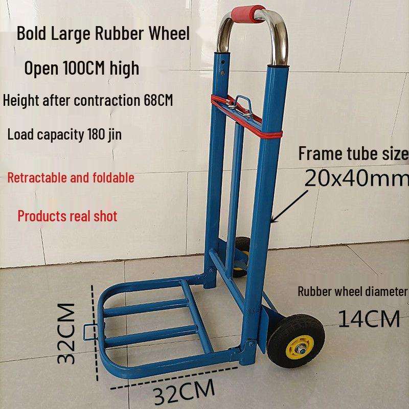 Heavy Duty Folding Stair Climbing Handcart - Portable Shopping and Luggage Cart