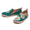 Flower Art Shoes Canvas Loafer Beautiful Deck Shoes Graffiti Shoes Walking Shoes Ultra Light Travel Shoes Popular Starnight Daisy [UIN] Slip-on