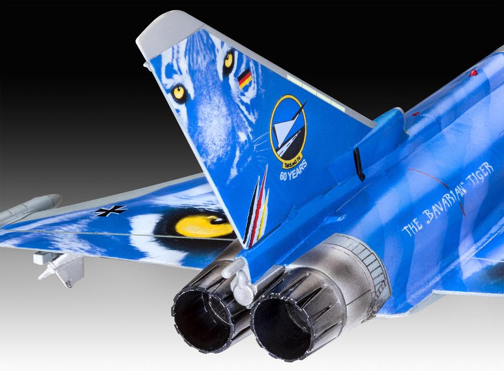 Revell масштаб Немецкие ВВС Eurofighter Typhoon Bayern Tiger 2021 пластиковая модель номер модели отлита в цвете 1/72 набор, 03818,