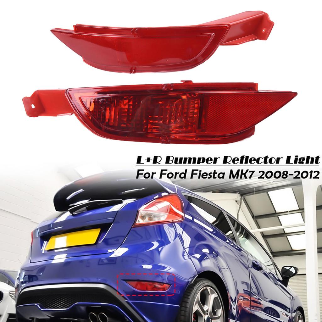 Для Ford Fiesta MK6 MK7 задний бампер отражатель противотуманных фар левое/правое размещение красная линза быстрая и простая установка