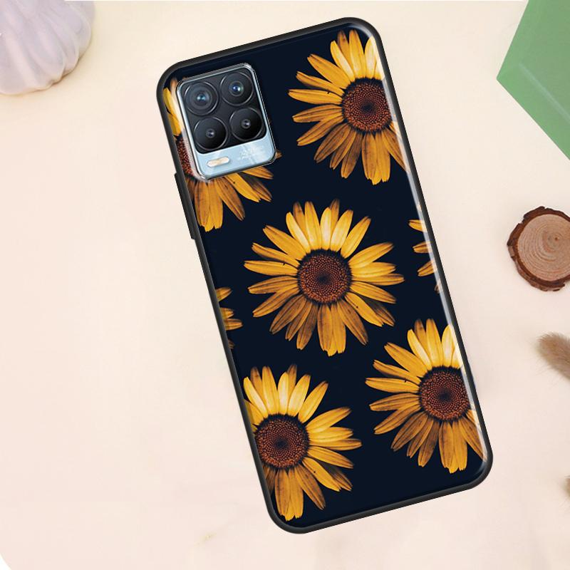Sunny Sunflower Case For Realme C67 C71 C63 C61 C55 C51 C53 C35 C65 C75 11 12 13 14 Pro Plus GT6 GT7 15 Pro