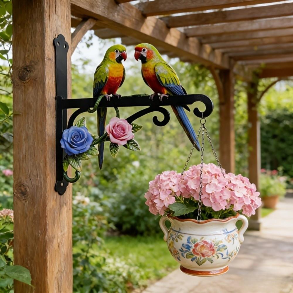 Outdoor Indoor Wall-mounted Hanger Colorful Wall Hook Beautiful Metal Decorative Rack Courtyard