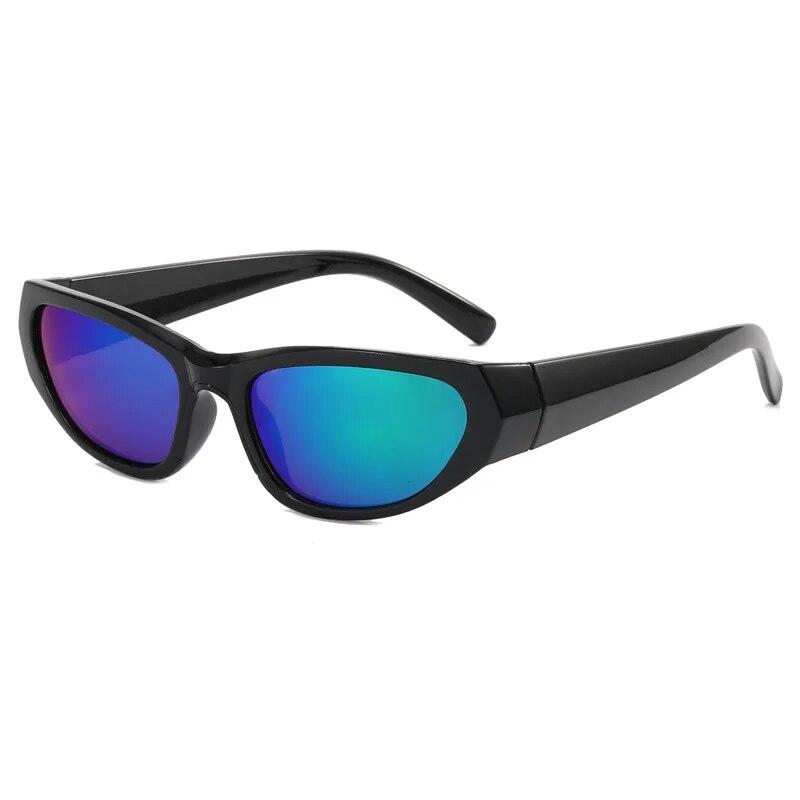 Popular Women's Sunglasses  Punk Sunglasses Unique Sports Sun Glasses Men UV400 Goggle Shades Mirror Colorful Y2k Eyewear
