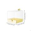 Bird Bath Box Caged Parrot Bathing Tub Cage Accessory Shower Bowl House for