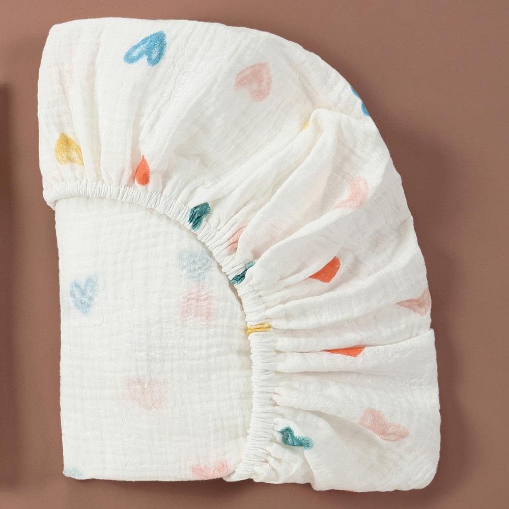 Printed Crib Fitted Sheets Removable Cradles Mattress Cover New Baby Fitted Bassinet Sheet
