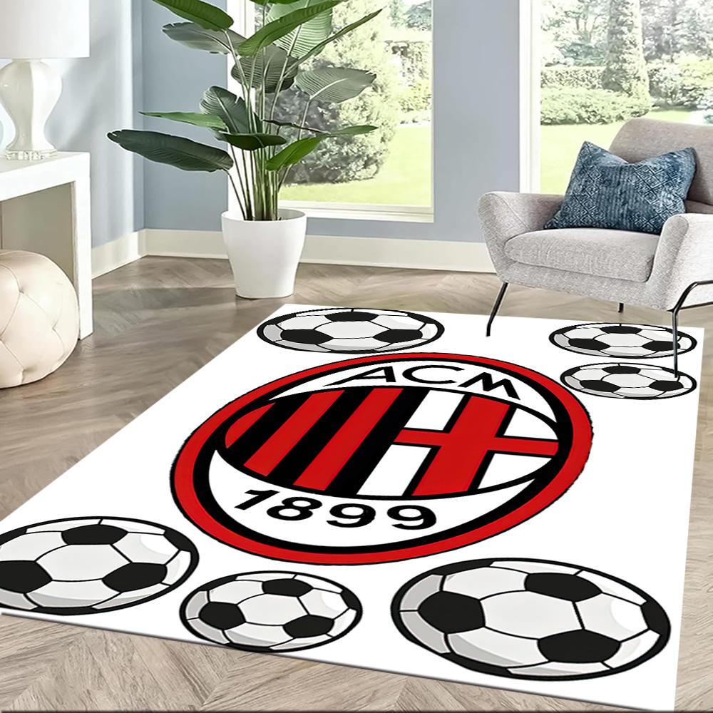 Ac Milan Area Rug Design For Decorate Room Game Room Kitchen Entryway Antislip Rug Anime Office Decor Perfect Gift For Womenmen