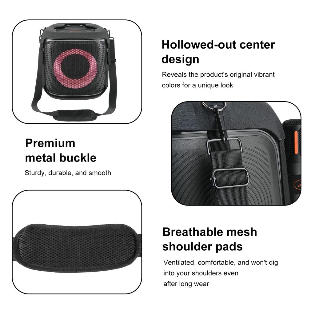 Сумки для колонок из ЭВА Защитное хранение Для колонки JBL PartyBox Encore 2 Портативный чехол для вечеринки с регулируемым плечевым ремнем