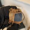 Ielgy Bucket Bag Messenger Bag High-End Feeling Working Small Bag