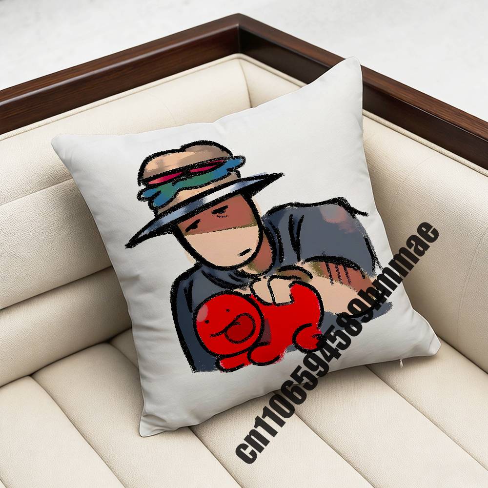 For Funny Clkidd n Throw Pillow Case Sham xcm xcm Square Car Pillowcase Pad Cushion Cover