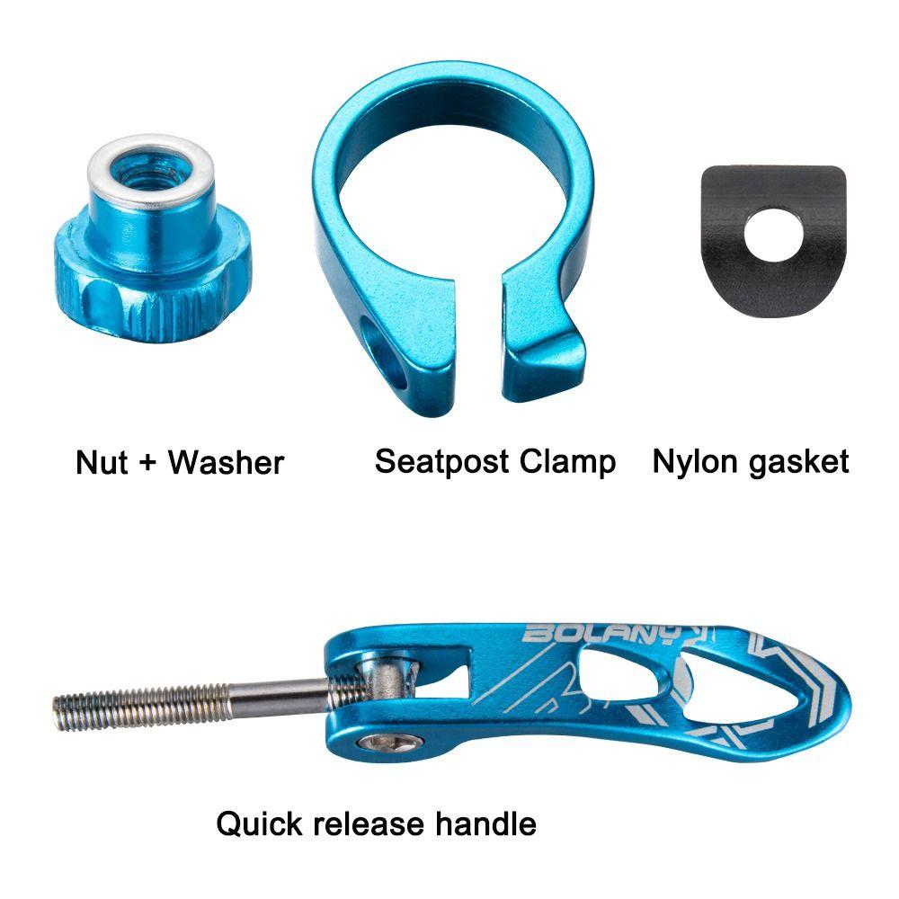 Aluminum Zinc Zinc Alloy Bicycle Seat Clamp Ultralight Quick Release Clamp Bike Seatpost Clamp Mountain Bike