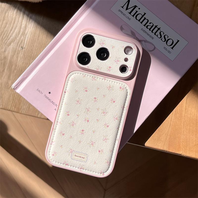 Зимний чехол с цветочным принтом и ремешком на руку для iPhone 17/16 Pro Max/15/14