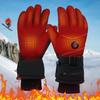 Heated Motorcycle Gloves DC Plug Waterproof Heated Gloves Heating Thermal Gloves Touch Screen Winter Ski Gloves for Women Men