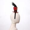 Fascinators Mini Top Headband Sparkling Feather Bow Hat Circus Ringmaster Small Hair Hoop Halloween Carnival Costume Accessory