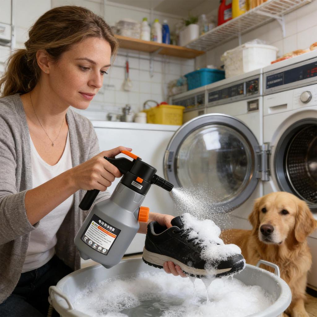 2L Powerful Electric Foam Sprayer Car Wash Snow Foam Spray Bottle Rechargeable Auto Wash Sprayer Can Car Accessories