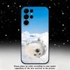 Cute animal seal Phone Case For Samsung S25,S24 Ultra,S20,S30 plus,S22 plus,S23,S30 Ultra 5G Silicone Black Shell