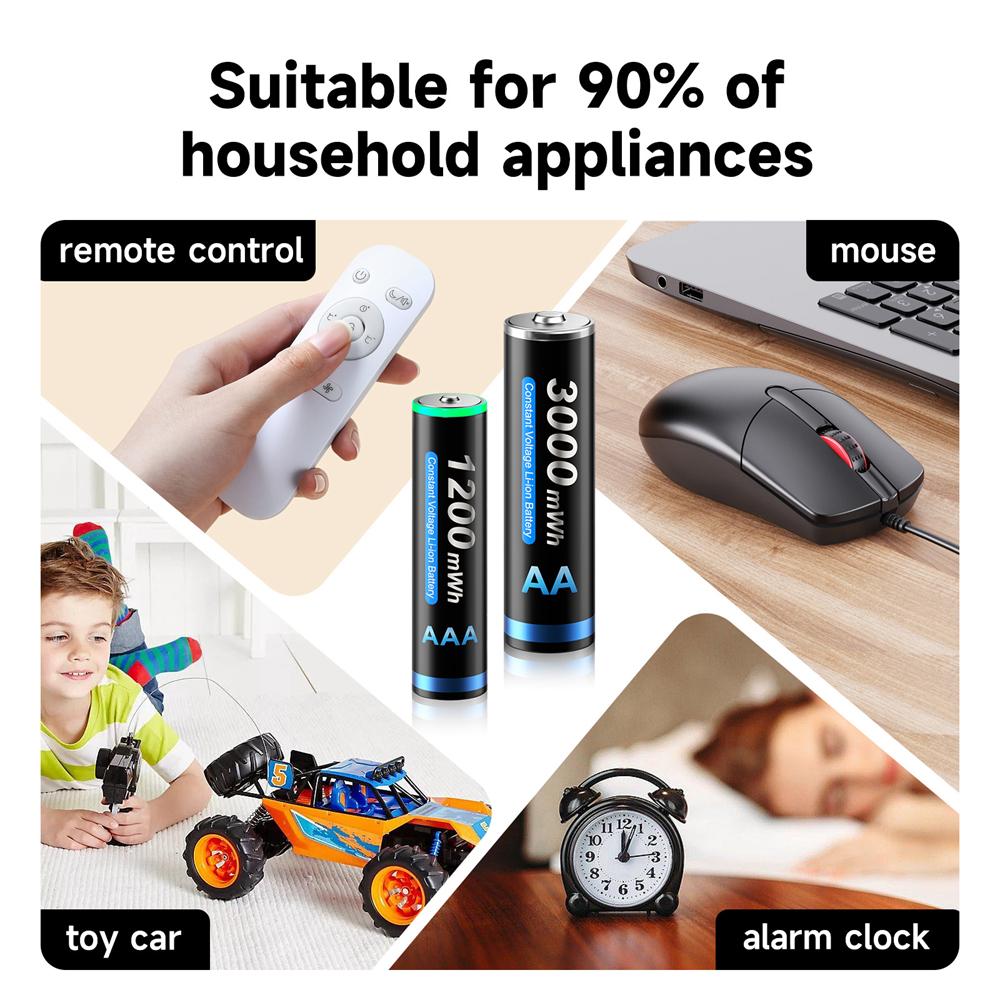 8slot LCD Smart 1.5V Li-ion Battery Charger+1.5V AA AAA Li-ion Rechargeable Battery