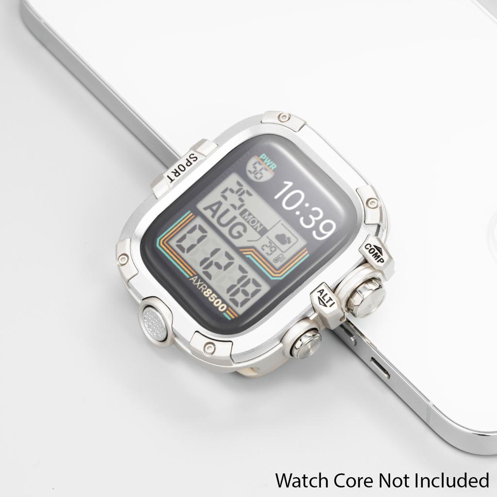 Водонепроницаемый металлический бампер для Apple Watch Ultra 49 мм 46 мм 45 мм 44 мм Защитная крышка с пленкой для iWatch Series 10 9 8 7 6 SE