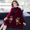 Elegant Embroidery Cashmere Scarf Luxury Long Fringed Shawl Evening Dresses Wedding Party