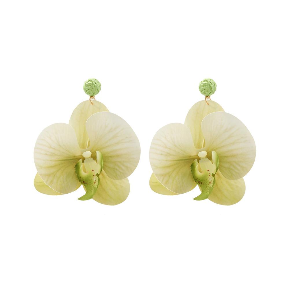 Simulated Flower Flower Earrings Korean Style Flower Drop Earrings Wedding