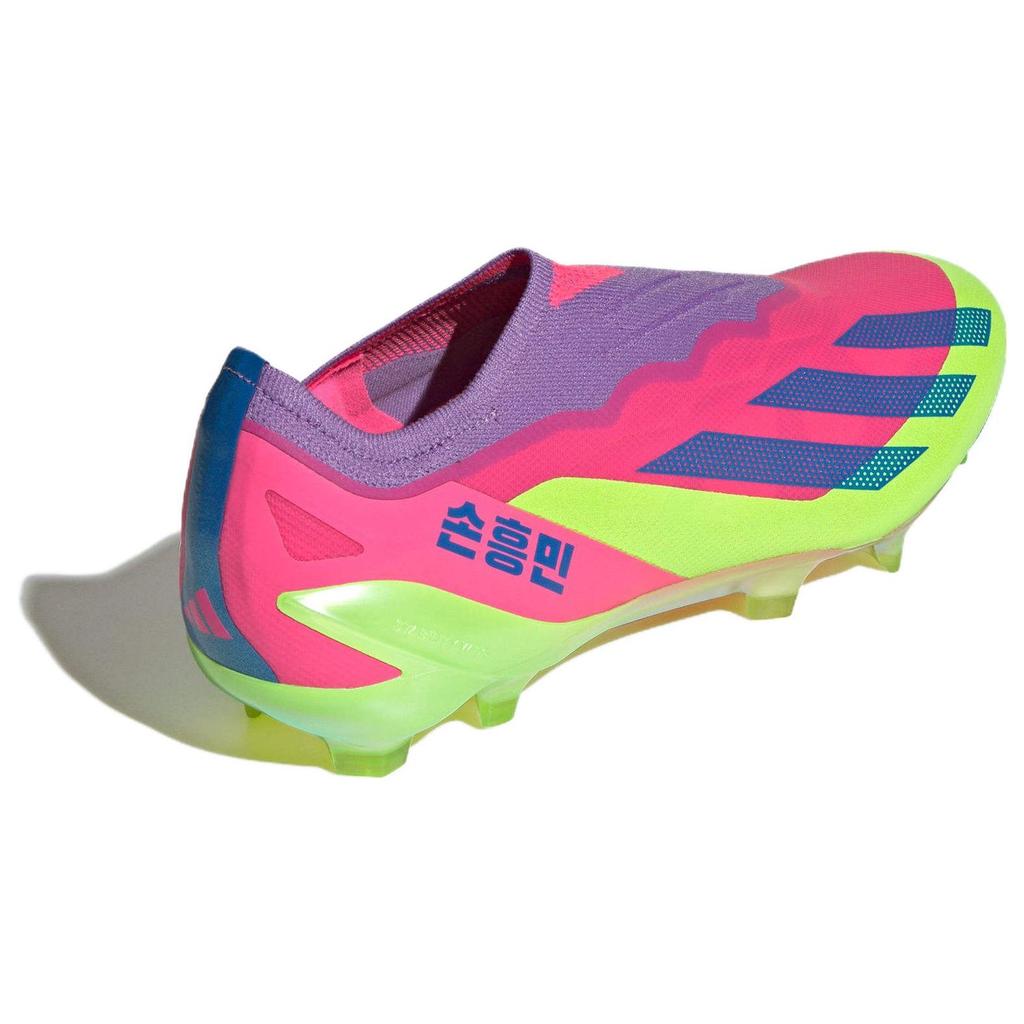 Son Heung-Min X Adidas X Crazyfast Son.1 Laceless FG South Korea Nightlife Men Sneakers Pink Lucid-Lemon Bright-Royal IF0416