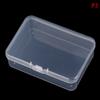 Пылезащитный прочный прочный футляр для хранения ювелирных изделий, мини-пластиковая коробка, прямоугольная коробка, полупрозрачная коробка, упаковочная коробка, коробка для хранения