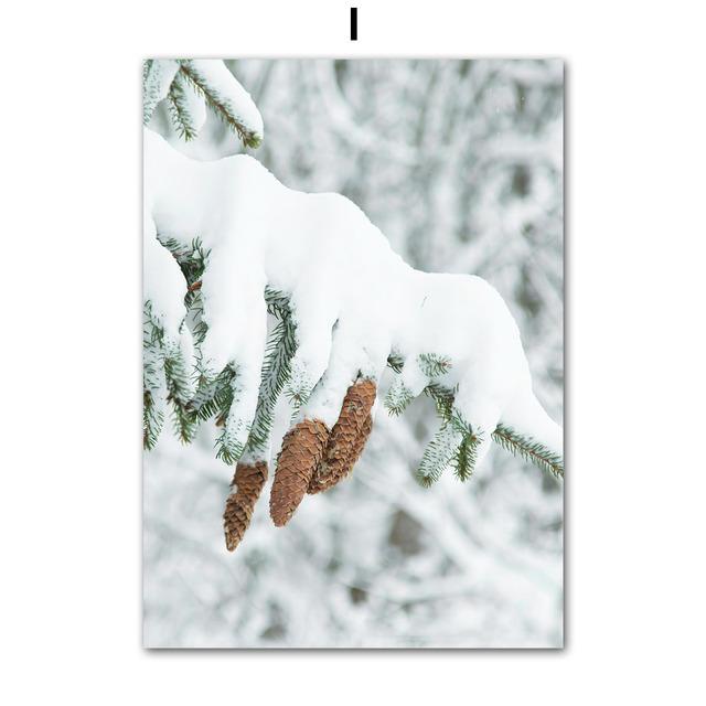 Веселая рождественская собака лось рождественская елка подарок настенная живопись холст праздничный постер и принт картина для гостиной домашний декор