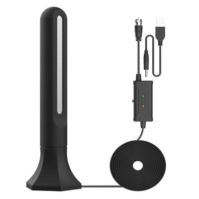 Внутренняя HDTV-антенна 25 дБ, цифровая телевизионная антенна, ОВЧ-УВЧ-антенна, дальность действия 150 миль с усилителем сигнала