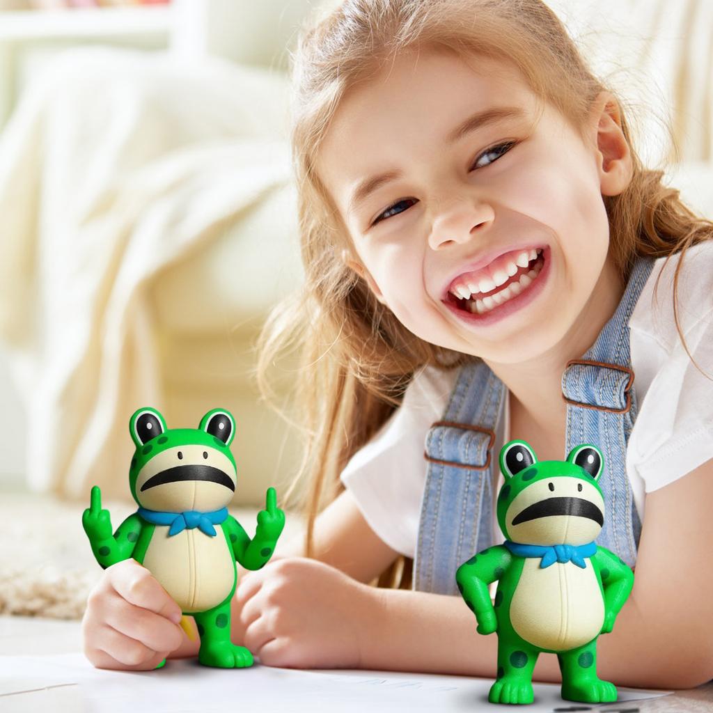 Funny Portland Protest Frogs Symbolic Meme-Inspired Art Toy, Cultural Collectible Figurine, Street Protest Character Design