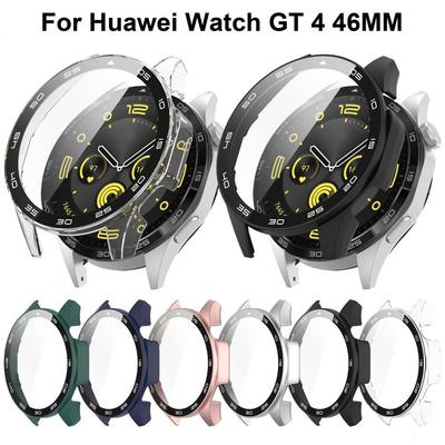 Полный защитный чехол для ПК для Huawei Watch GT 4 46 мм, защитный чехол для экрана + прозрачная пленка из закаленного стекла