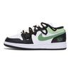 Air Jordan 1 Износостойкие Низкие Винтажные Баскетбольные Кроссовки Мужские Черно-Зеленые 553558-131(Команда85-)