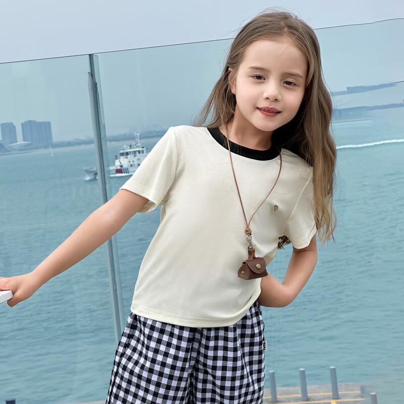 Tutu Little Elephant Girls' Cooling Lyocell Short Sleeve T-Shirt