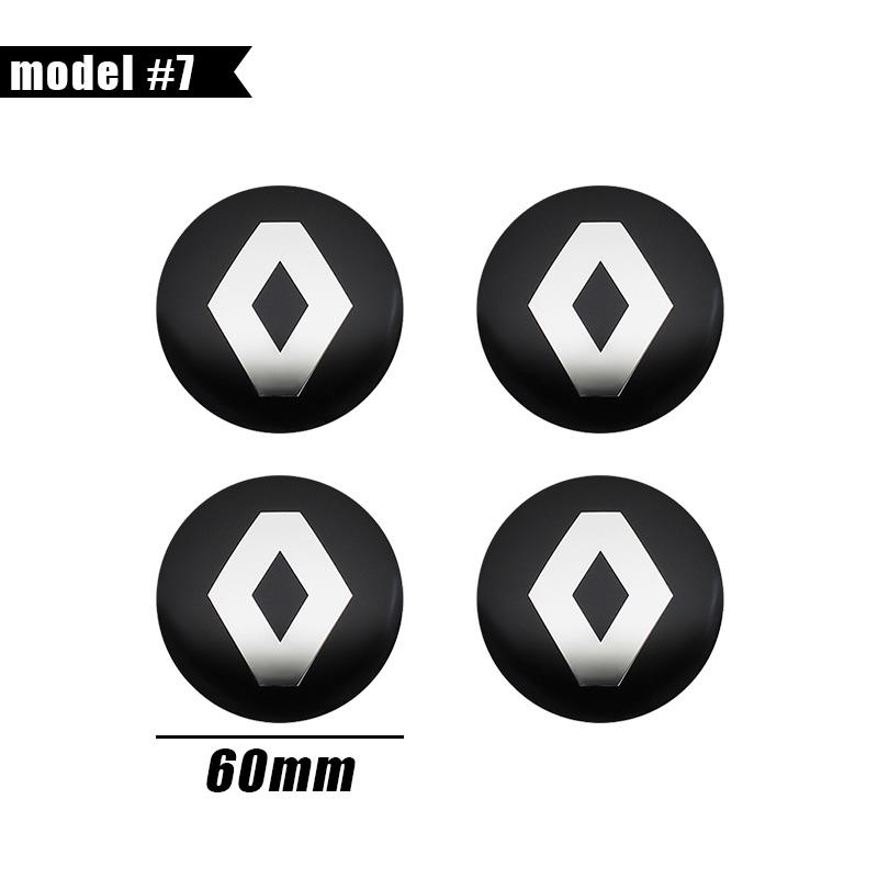 For Renault 2026 New Hub Caps 4Pcs 56mm 60mm 65mm Car Styling Wheel Center Hub Cap Badge Emblem Sticker For Renault Megane 2 Dus