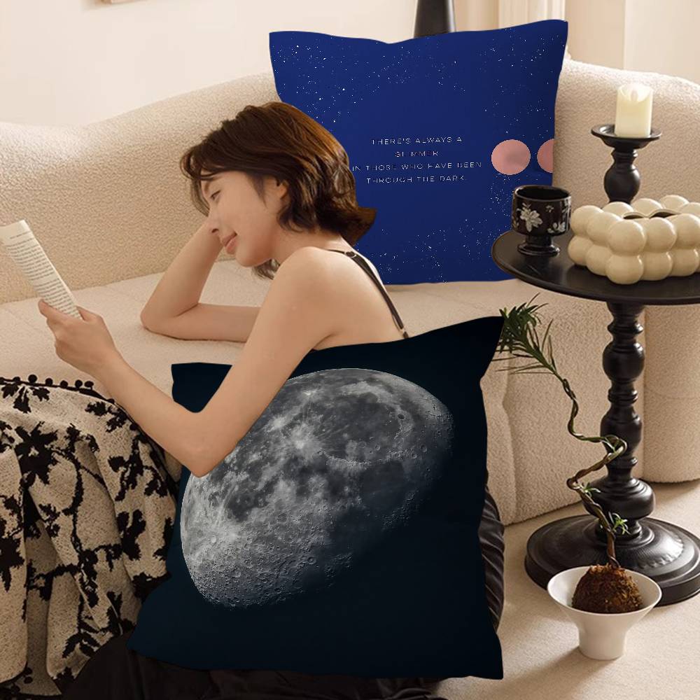 Aesthetic Moonlight Pattern Cushion Cover Car Throw Pillow Case For Sofa Car Christmas Gift 40X40Cm 45X45Cm