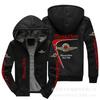 Hot Sale Men's European Size Hooded Sweater Jacket HUMMER Road Locomotive Motorcycle Fleece Hooded Sweater