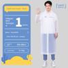 Blue Polka Dot Raincoat Non-Disposable Thickened Children's X-long Rainy Day Emergency Reusable Parent-Child Poncho