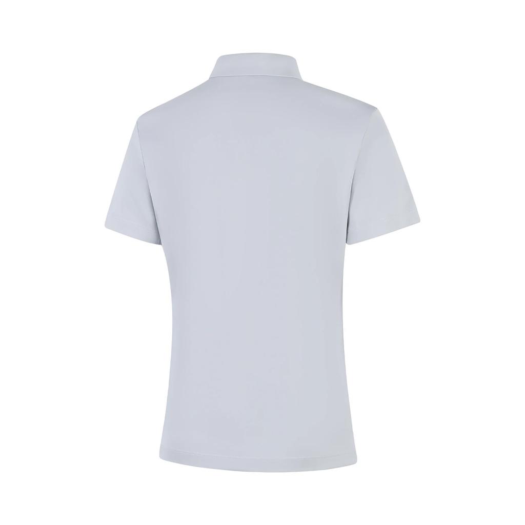 Li Ning Group Purchase Series Solid Color Soft Versatile Fashion Casual Short Sleeve Polo Shirt Women Tops APLV028-11