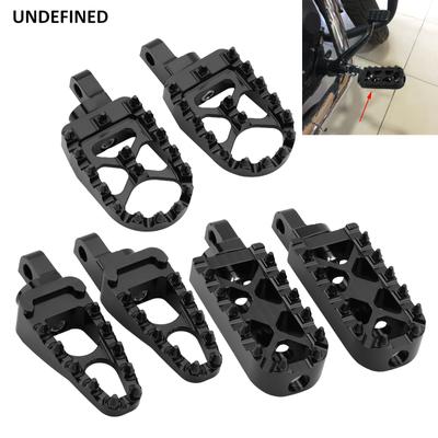 Мотоциклетные подножки MX Широкие педали-подножки Черные шипы для Harley Sportster 883 XL1200 XL883 Softail Blackline Breakout Rocker