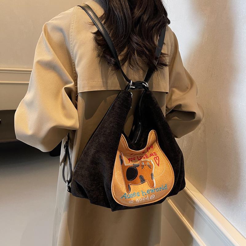 Женский рюкзак для поездок на работу и обратно 2024 года: Новая корейская сумка-тоут в стиле колледжа большой вместимости