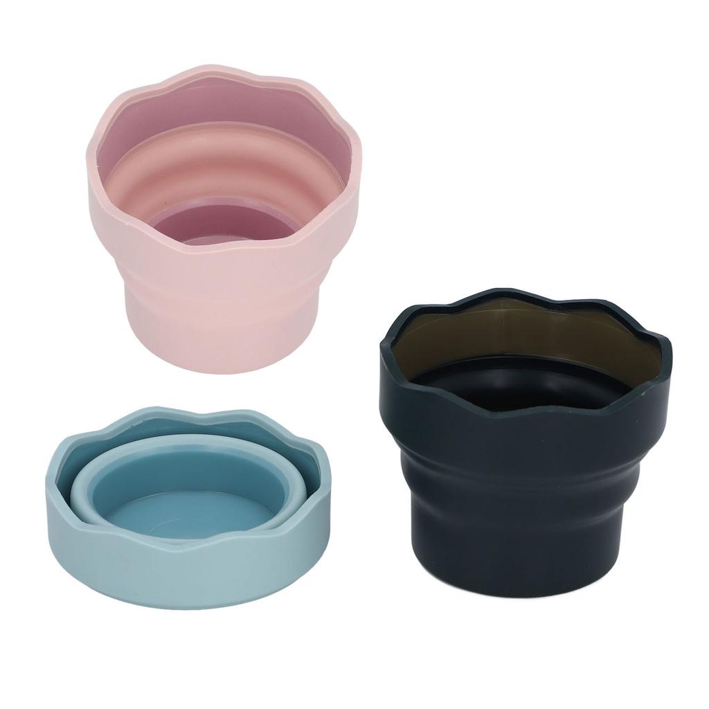 3 шт. Складная мойка для кистей для рисования, многоцелевая, многоразовая, силиконовая, для художников, мойка для кистей, для рисования, вода