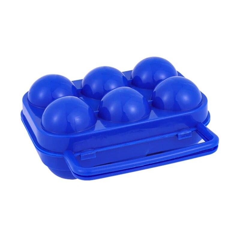 Outdoor 6 Egg Boxes Simulation Egg Tray Portable Camping Egg Protection Box Home Storage Box Fall-proof.
