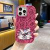 Phone case: 2D flat design suitable for iPhone 18 17 16 15 14 13 Pro protective case, couple style, twin gun flames, Christmas and Halloween gifts