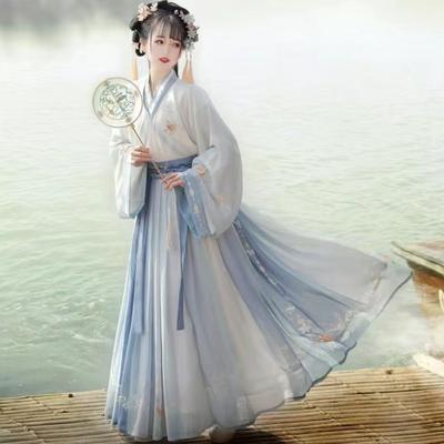 Женский костюм Hanfu в китайском стиле, одежда для китайских народных танцев