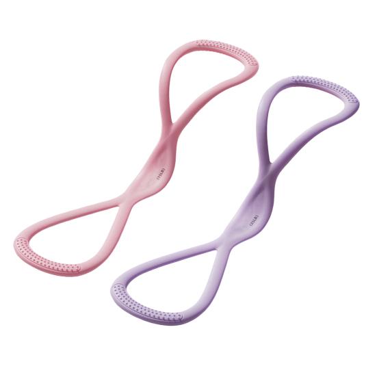 1/2 шт. Фитнес-резинка в форме восьмерки, противоскользящий силикон, 15/25 фунтов, для мужчин и женщин, для рук, плеч, растяжки, силовых тренировок, эластичный ремень, эспандер