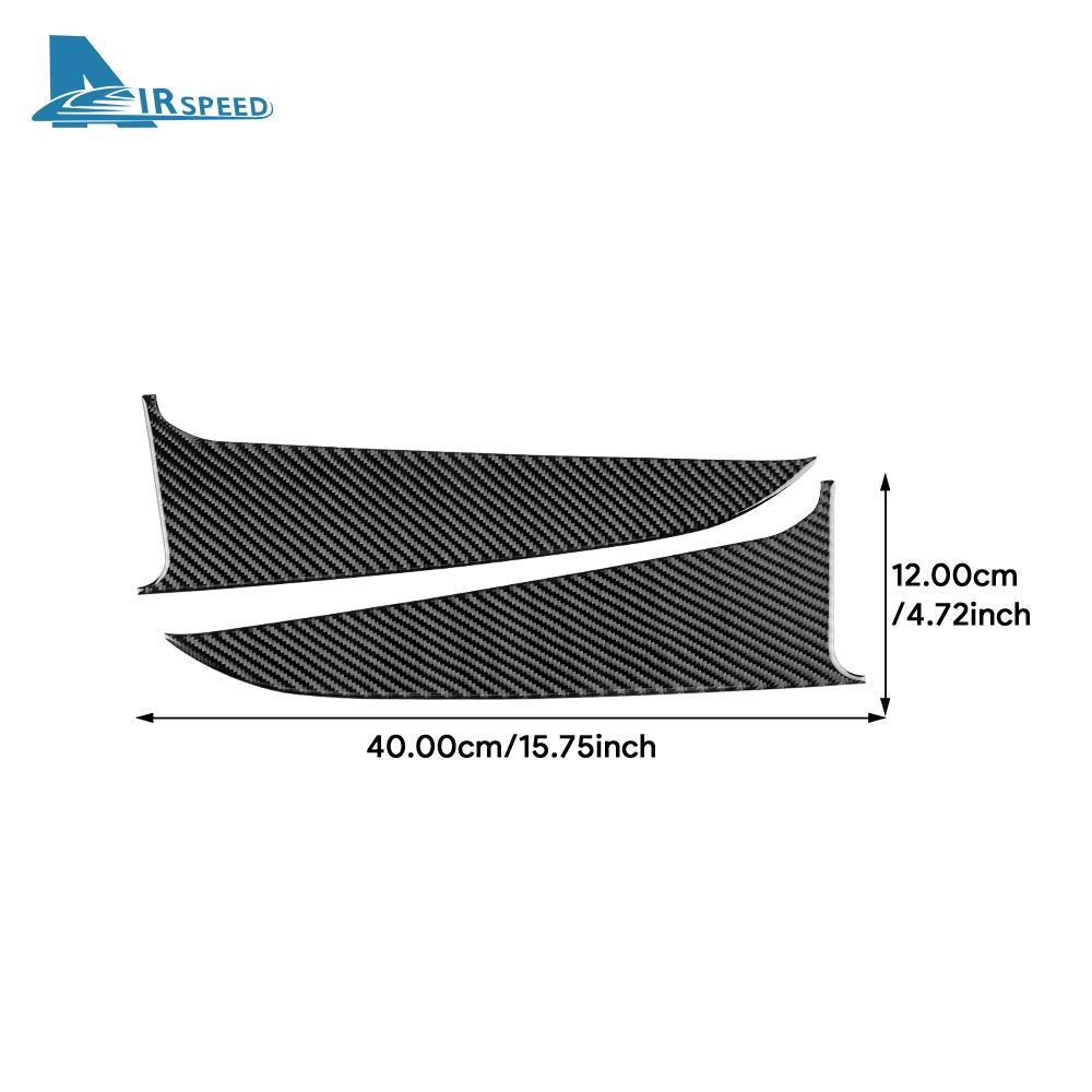 Real Soft Carbon Fiber Sticker For Ford Mustang GT Dark Horse EcoBoost 2024 2025 20226 2027 Car Door Armrest Panel Accessories
