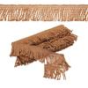 PATIKIL Темно-бежевая бахрома, 5 ярдов x 65 мм, Ткань с кисточками для штор, для шитья штор, диванов, одежды, DIY-декора