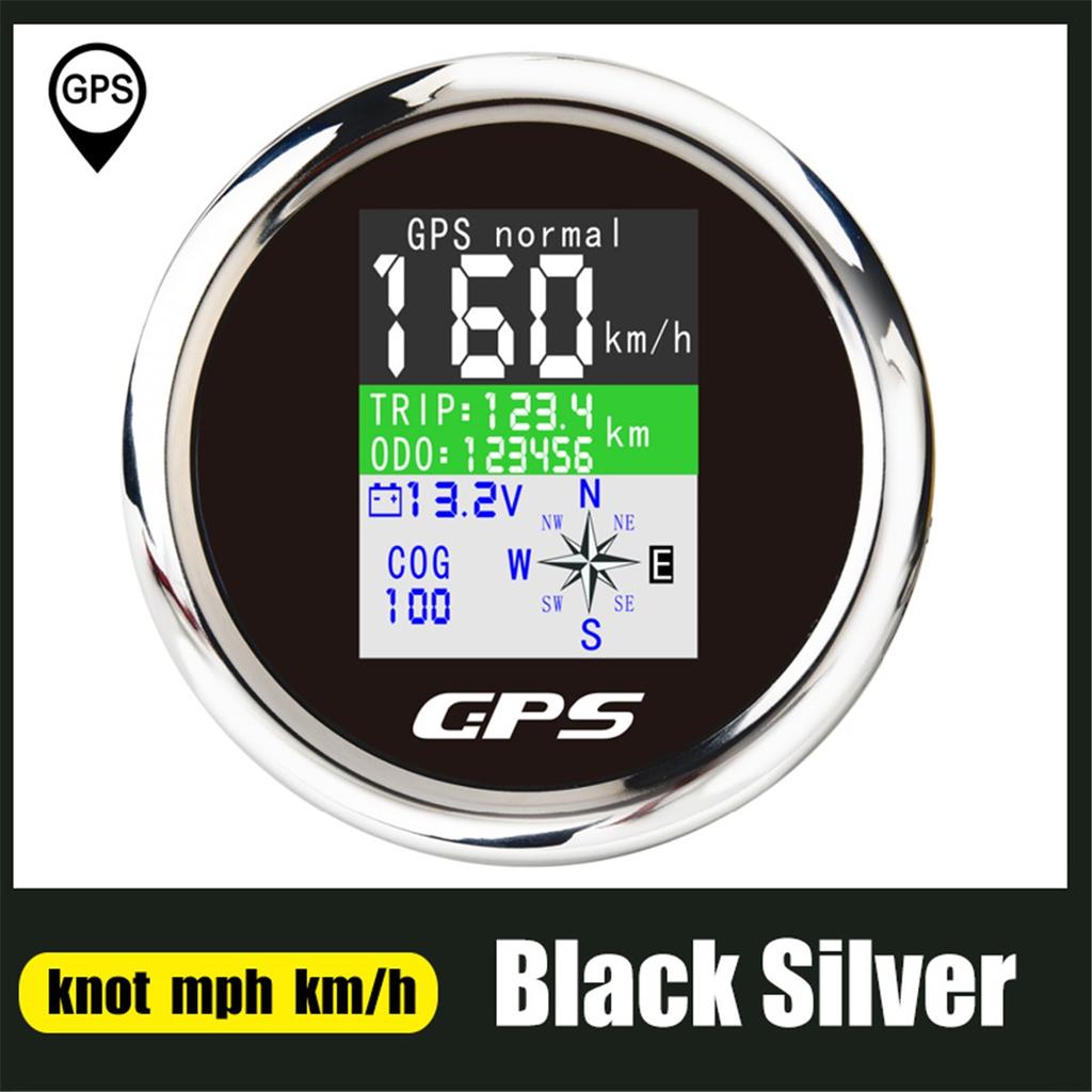 85-мм GPS-спидометр с GPS-антенной для лодки, автомобиля, моторной яхты, TFT-экран, водонепроницаемый одометр, регулируемый trip ODO COG, вольтметр