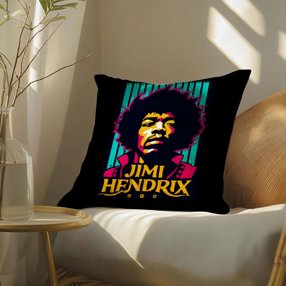 Singerj-Jimih-Hendrix Pillow Case Pillowcase, Double-Sided Printed, Sofa Cushion, Bedroom Headboard