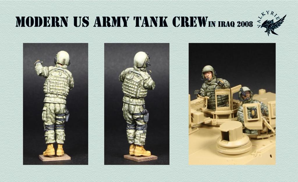 Valkyrie Miniature Current American Tank Crew Set 2008 Iraq Resin Kit VM35005 1/35 2-элементный