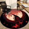 1pc Moonlit Butterflies Office Round Area Rug, Under Office Chairs Bedroom Living Room Home Decor, Room Deco, Available in Various Sizes